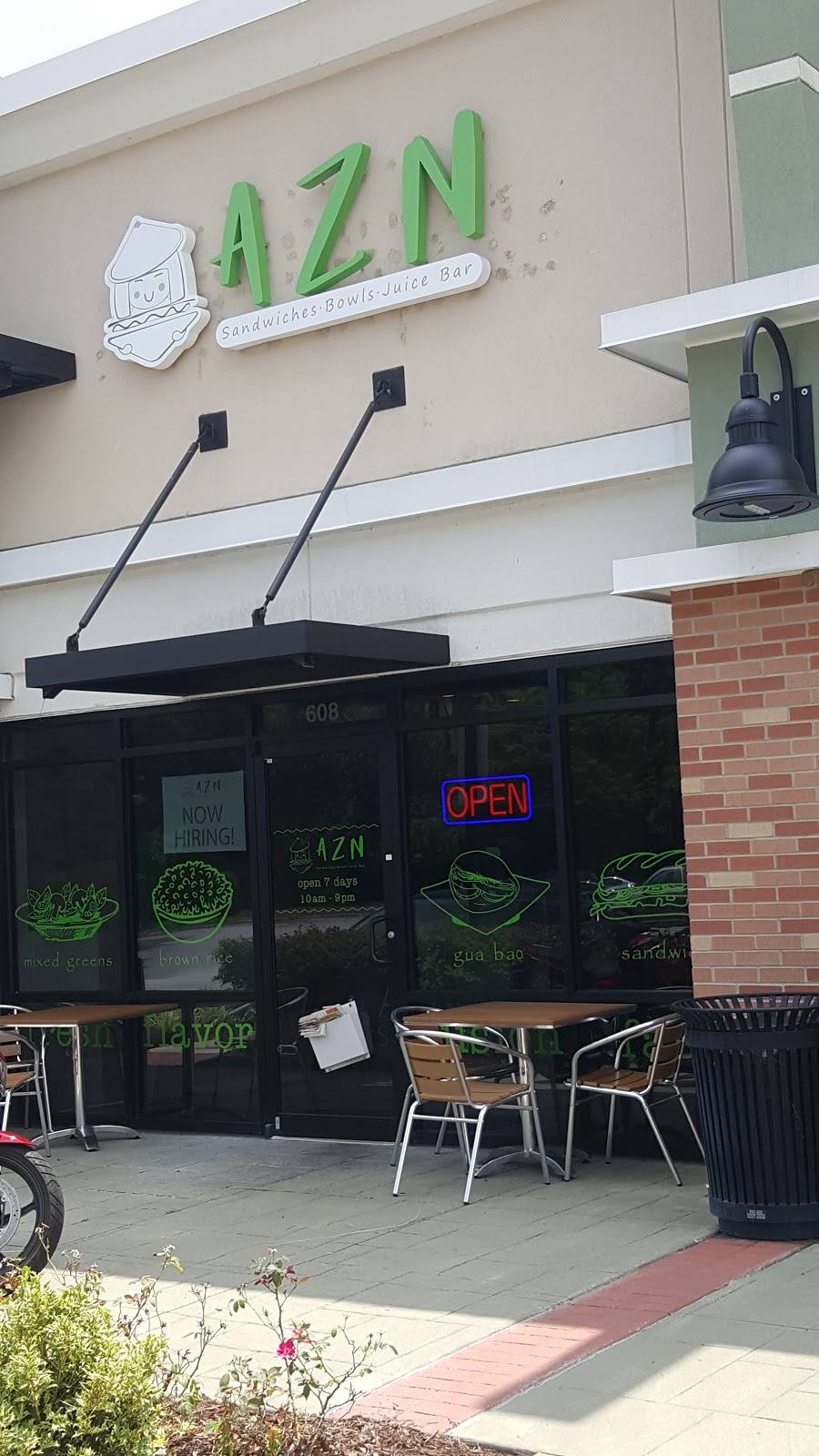 AZN Sandwich Bar | restaurant | 608 Crosstown Drive, Peachtree City, GA 30269, USA | 7706294892 OR +1 770-629-4892