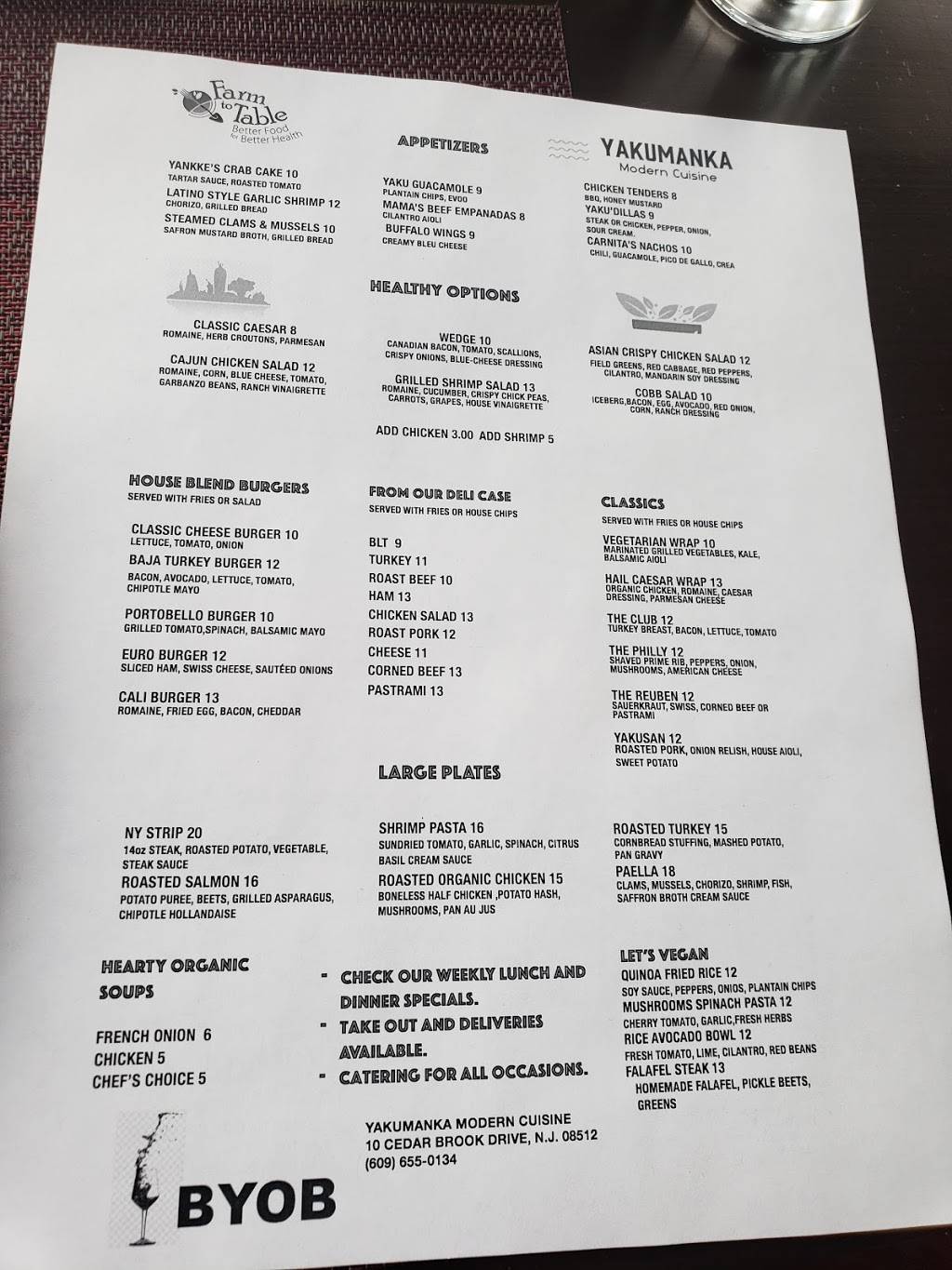 Yakumanka Modern Cuisine | restaurant | 10 Cedarbrook Dr, East Windsor, NJ 08512, USA | 6096550134 OR +1 609-655-0134