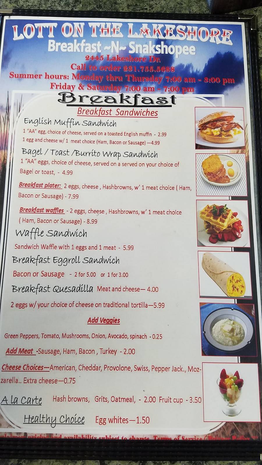 LOTT on the Lakeshore | restaurant | 2420-2476 Lakeshore Dr, Muskegon, MI 49441, USA | 2317555688 OR +1 231-755-5688