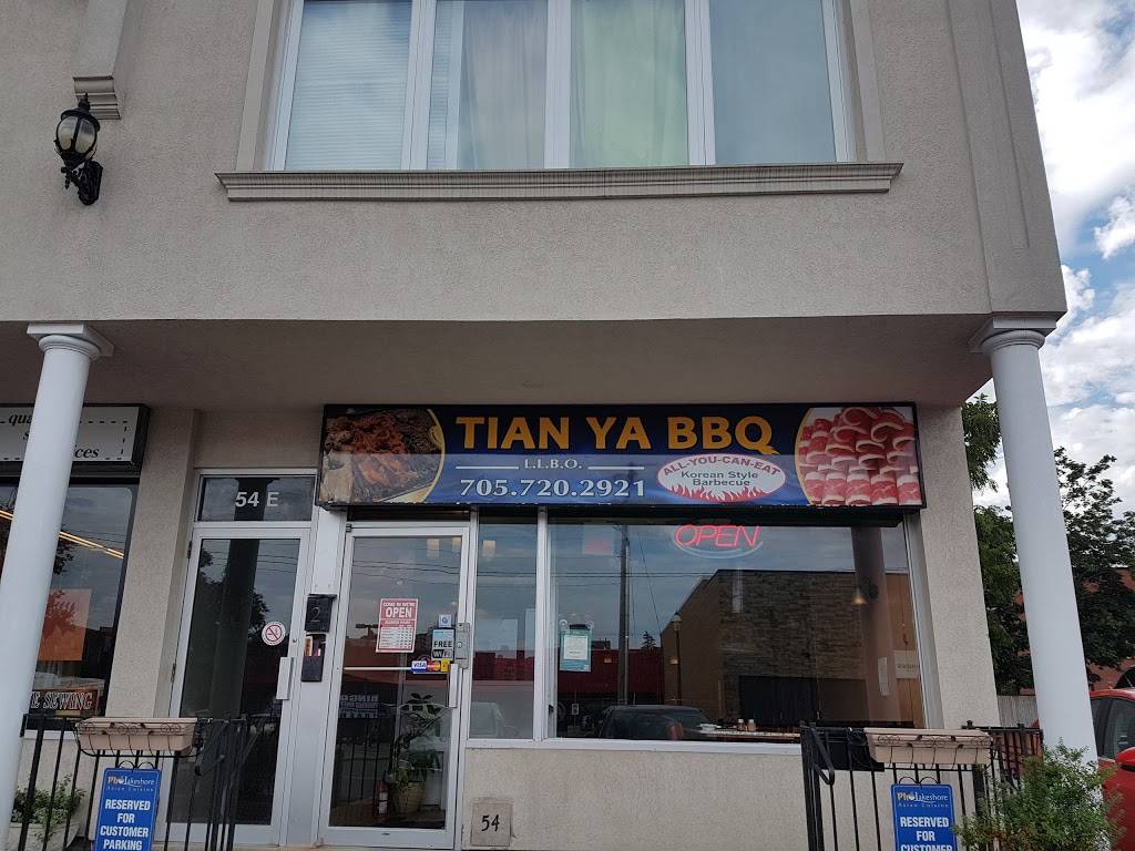 Tian Ya BBQ | restaurant | 54 Maple Ave Unit F, Barrie, ON L4N 1R8, Canada | 7057202921 OR +1 705-720-2921