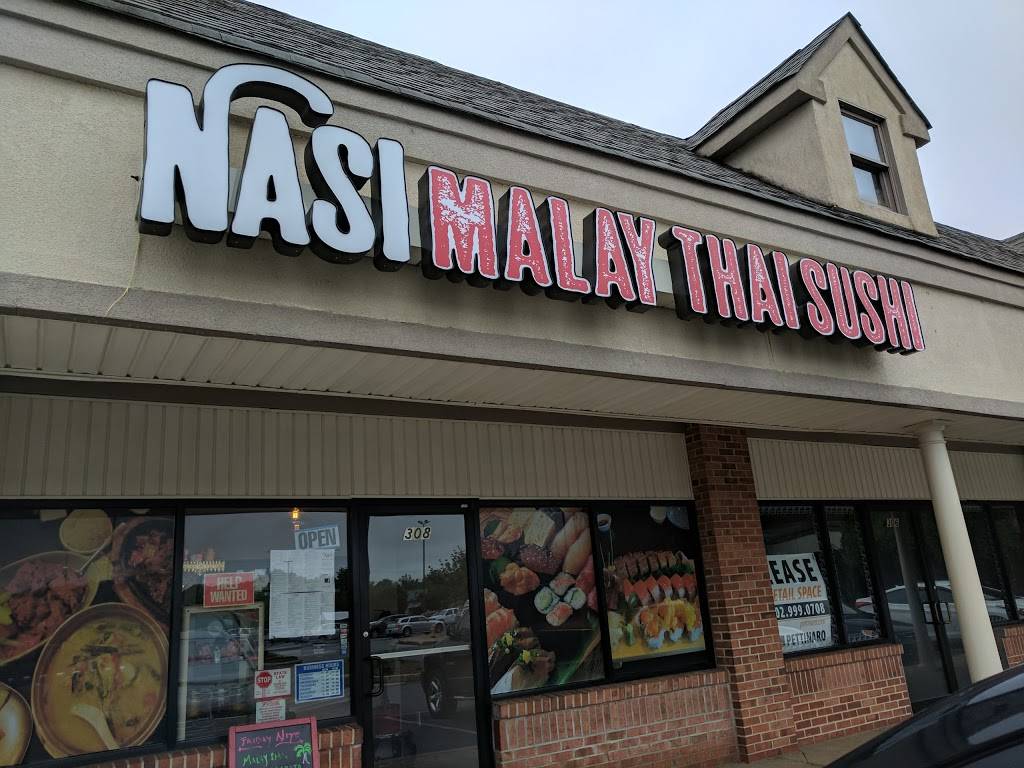 Nasi Malay Thai Sushi | restaurant | 308 Fox Hunt Dr, Bear, DE 19701, USA | 3028386274 OR +1 302-838-6274