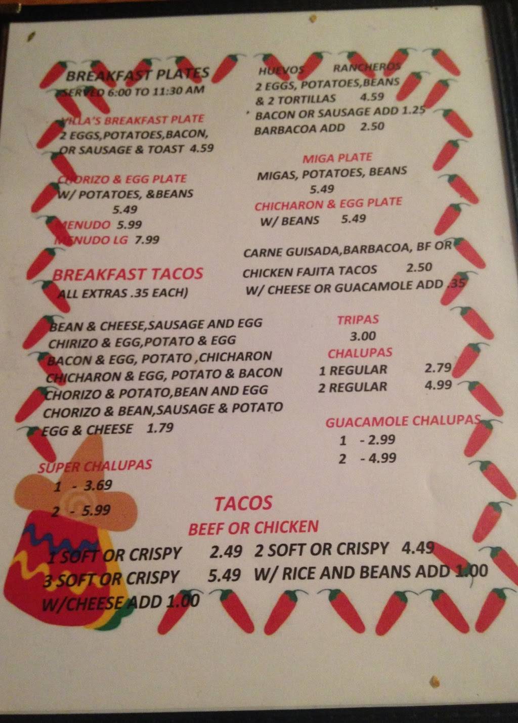 Villas Restaurant | restaurant | 1503 Ave U, Hondo, TX 78861, USA | 8304263269 OR +1 830-426-3269