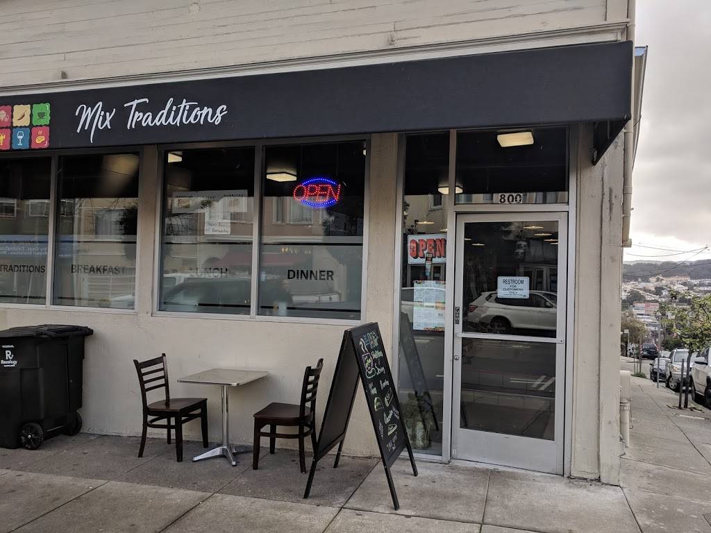 Mix Traditions | restaurant | 800 Cortland Ave, San Francisco, CA 94110, USA | 4157926145 OR +1 415-792-6145