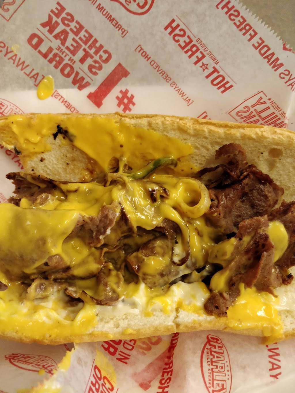 Charleys Philly Steaks | restaurant | 4976 Premium Outlets Way, Chandler, AZ 85226, USA | 4806391924 OR +1 480-639-1924