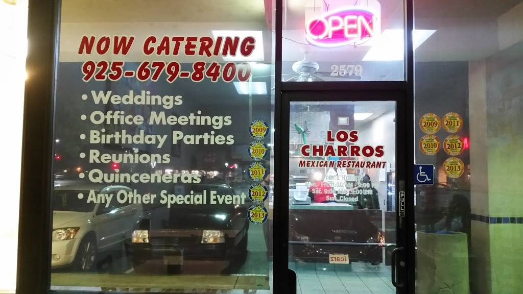 Los Charros Mexican Restaurant | restaurant | 2579 Main St, Oakley, CA 94561, USA | 9256798400 OR +1 925-679-8400