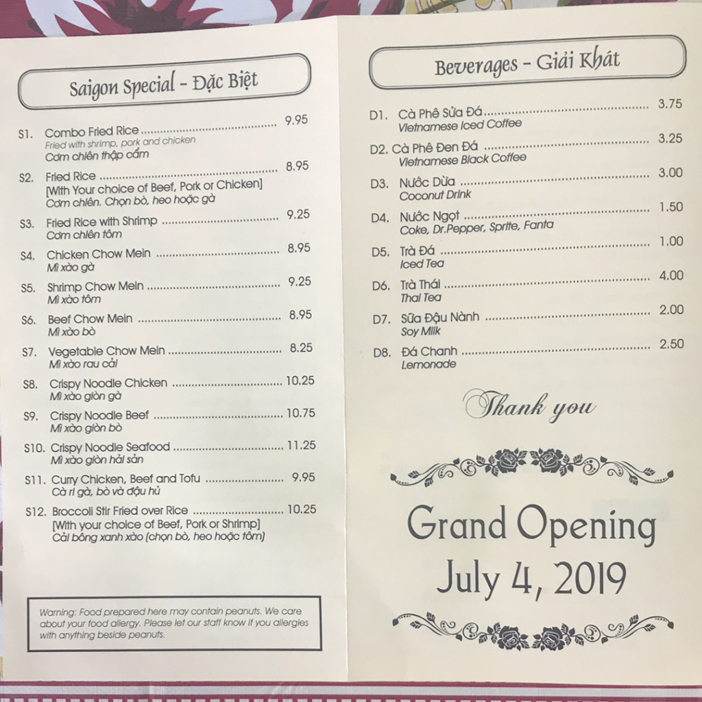 Saigon Pho And Grill | restaurant | 19959 US-2, Monroe, WA 98272, USA | 3608633987 OR +1 360-863-3987