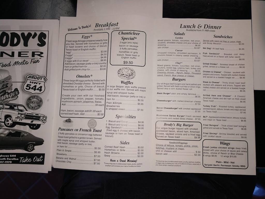 Brodys | restaurant | 3503 SC-544, Conway, SC 29526, USA | 8433471970 OR +1 843-347-1970