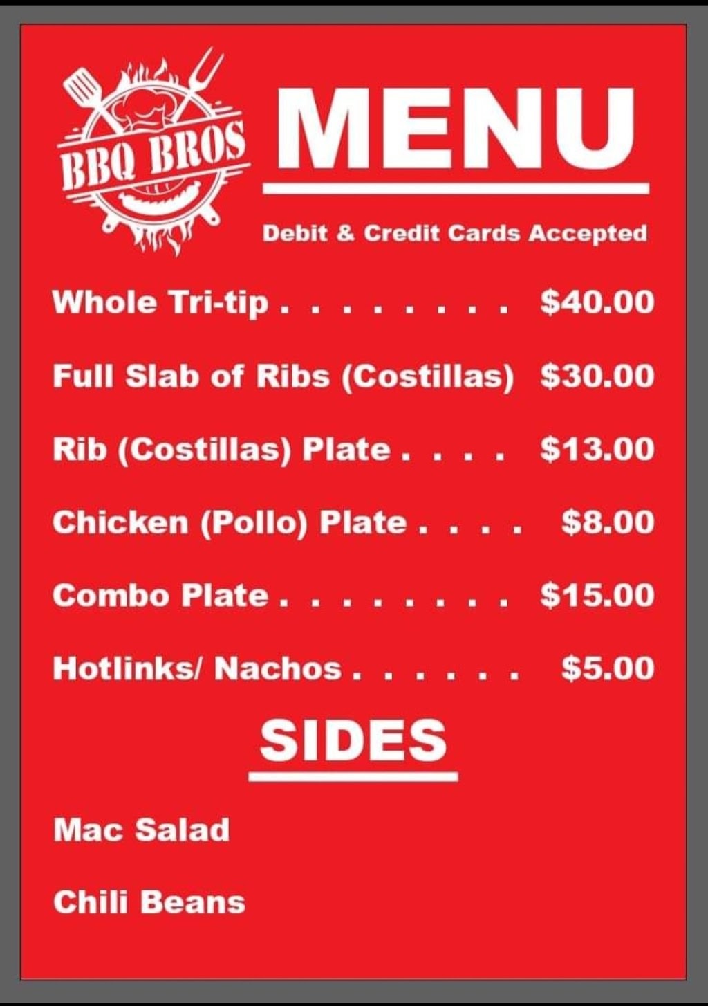 BBQ BROS | restaurant | 35 N Filbert St, Stockton, CA 95205, USA | 2096848753 OR +1 209-684-8753