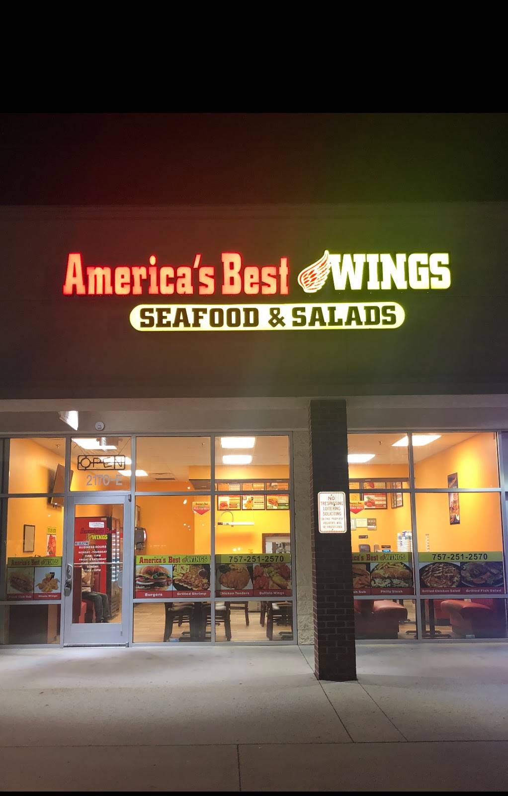 Americas Best Wings | restaurant | 2170 Coliseum Dr suite e, Hampton, VA 23666, USA | 7572512570 OR +1 757-251-2570
