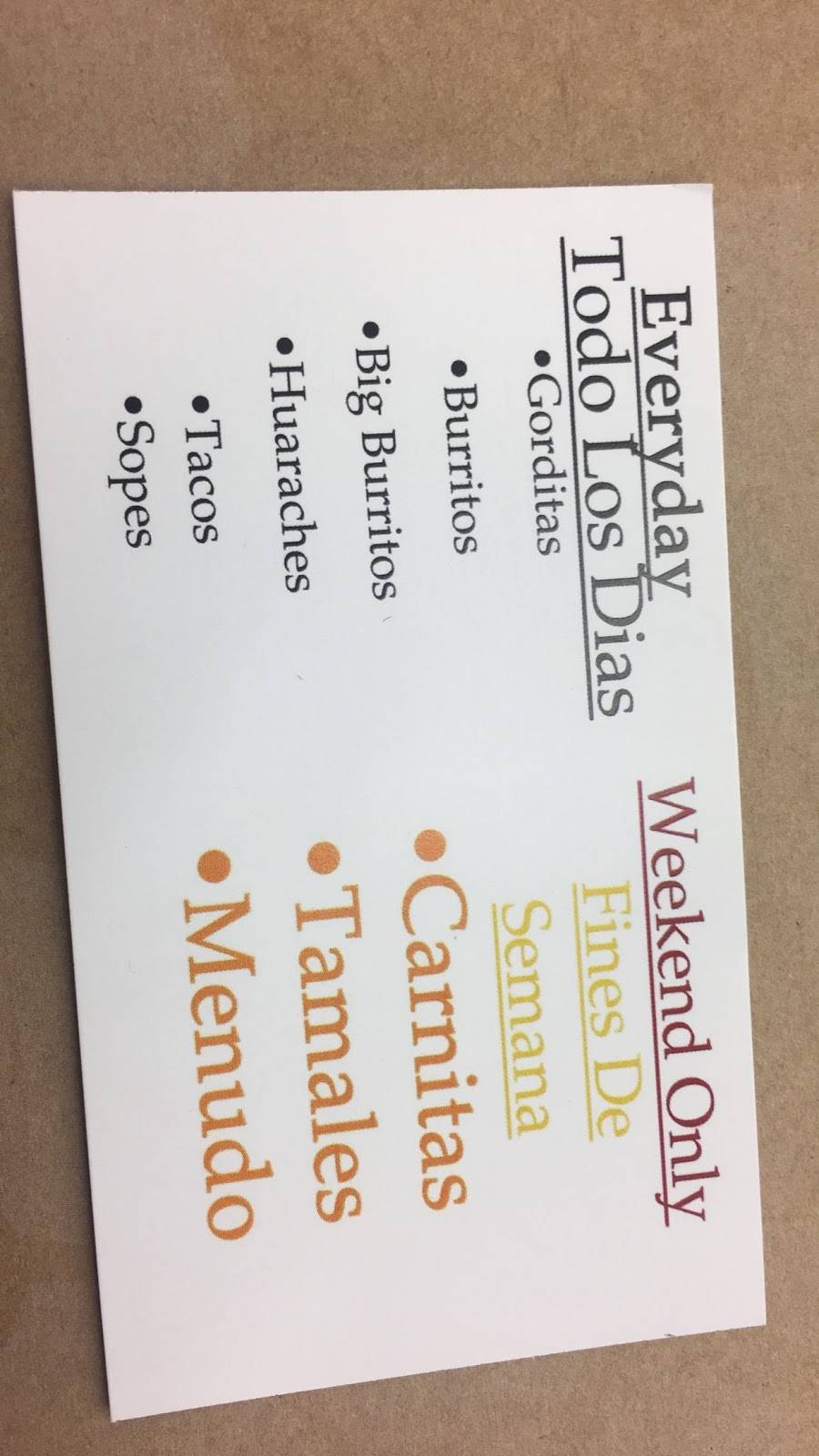 Gorditas Adrians | restaurant | 13507 S Brainard Ave, Chicago, IL 60633, USA | 8726665704 OR +1 872-666-5704