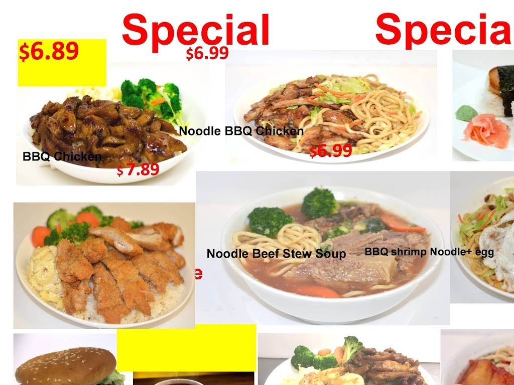 J Hawaiian BBQ & Noodle soup | restaurant | 1150 El Camino Real #194, San Bruno, CA 94066, USA | 6507638950 OR +1 650-763-8950