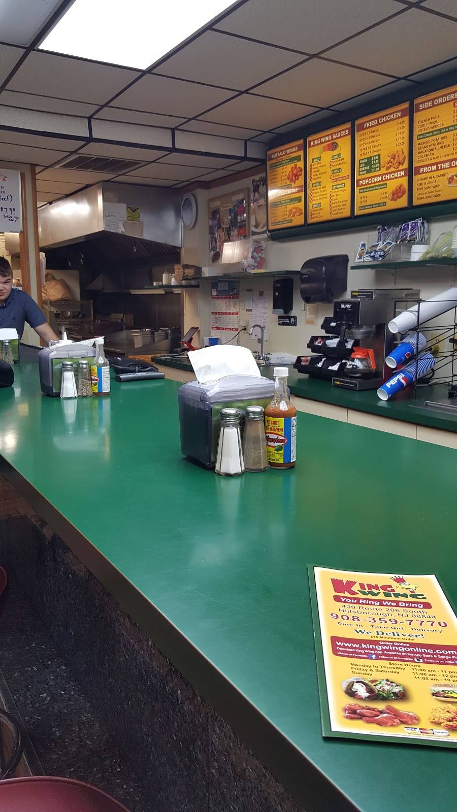 King Wing | restaurant | 430 US-206, Hillsborough Township, NJ 08844, USA | 9083597770 OR +1 908-359-7770