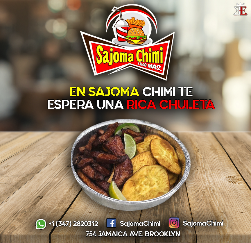 Sajoma Chimi Y Algo Mas | restaurant | 754 Jamaica Ave, Brooklyn, NY 11208, USA | 9176636382 OR +1 917-663-6382