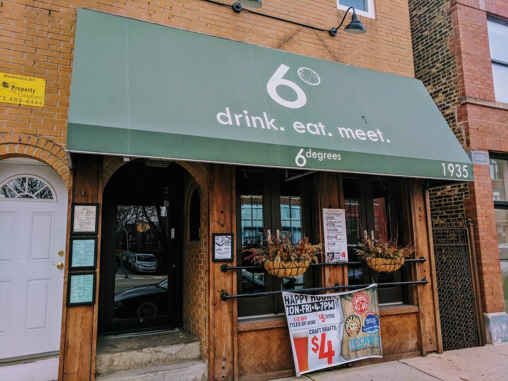 6 Degrees | restaurant | 1935 N Damen Ave, Chicago, IL 60647, USA | 7739048812 OR +1 773-904-8812