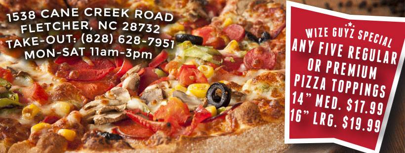 Wize Guyz Cane Creek | meal takeaway | Cane Creek Station, 1538 Cane Creek Rd, Fletcher, NC 28732, USA | 8286287951 OR +1 828-628-7951