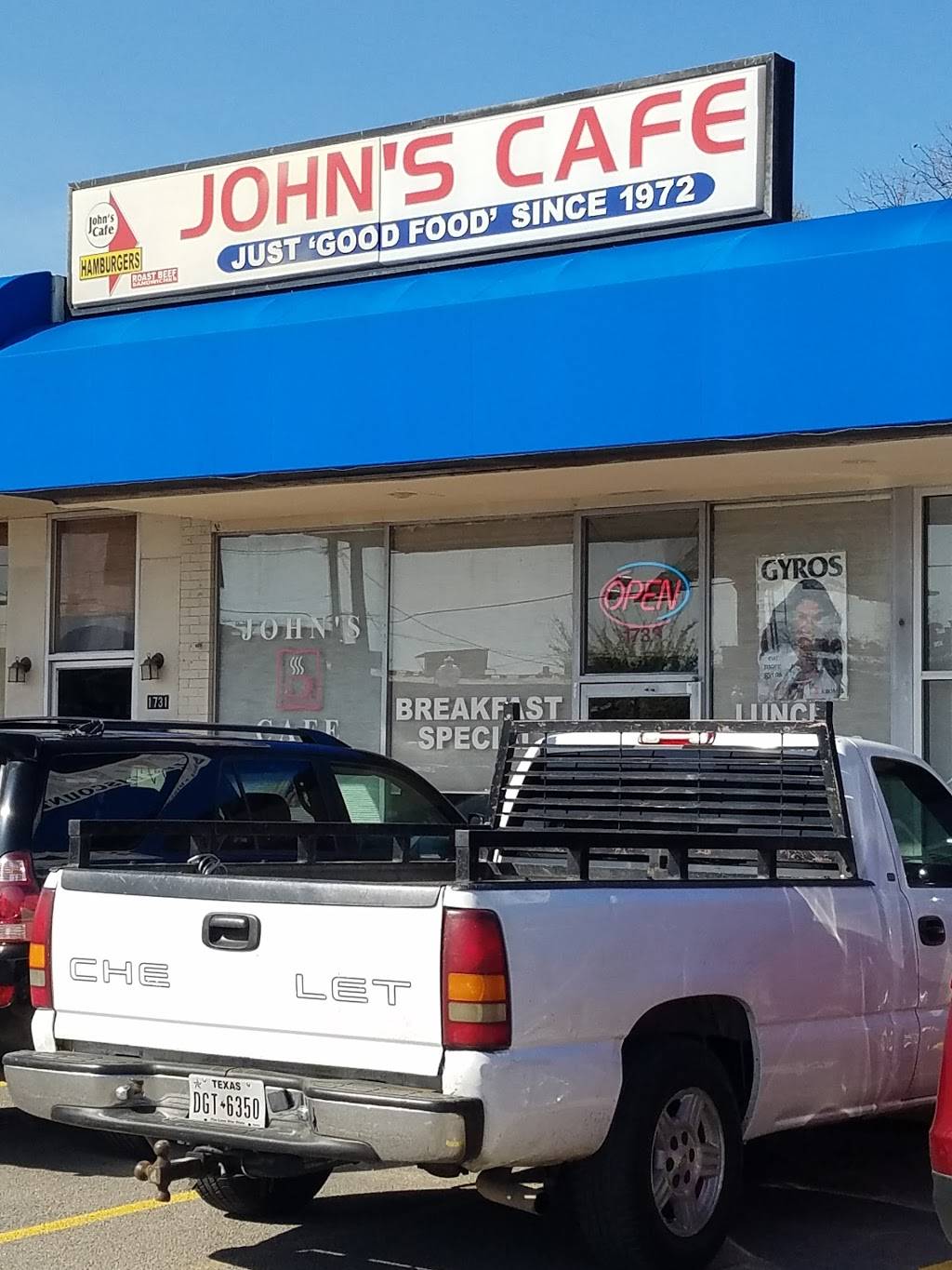 Johns Cafe | restaurant | 1733 Greenville Ave, Dallas, TX 75206, USA | 2148740800 OR +1 214-874-0800