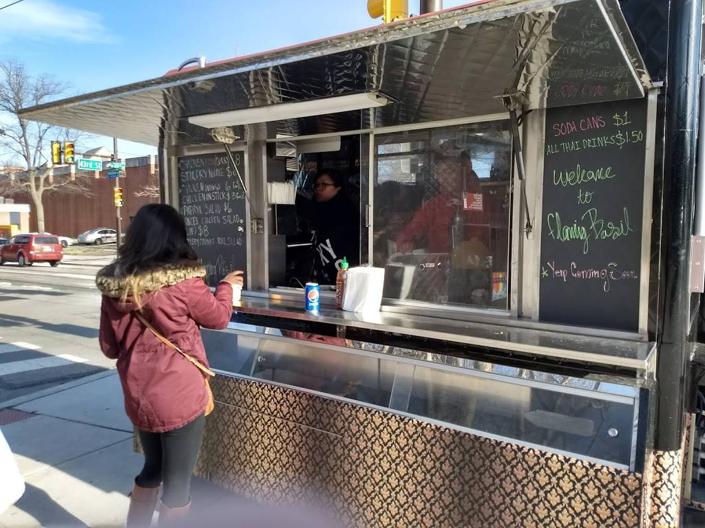 Flaming Basil Food Cart | restaurant | 43rd and, Woodland Ave, Philadelphia, PA 19104, USA | 2675952517 OR +1 267-595-2517