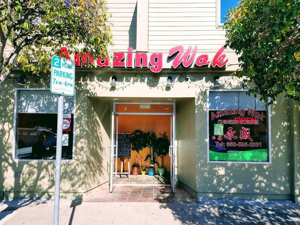 Amazing Wok | restaurant | 1653-1655 Laurel St, San Carlos, CA 94070, USA | 6505952031 OR +1 650-595-2031