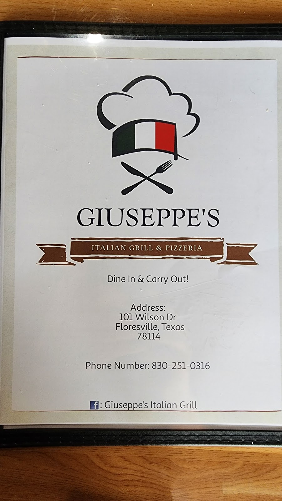 Giuseppe’s | restaurant | 101 Wilson Dr, Floresville, TX 78114, USA | 8302510316 OR +1 830-251-0316