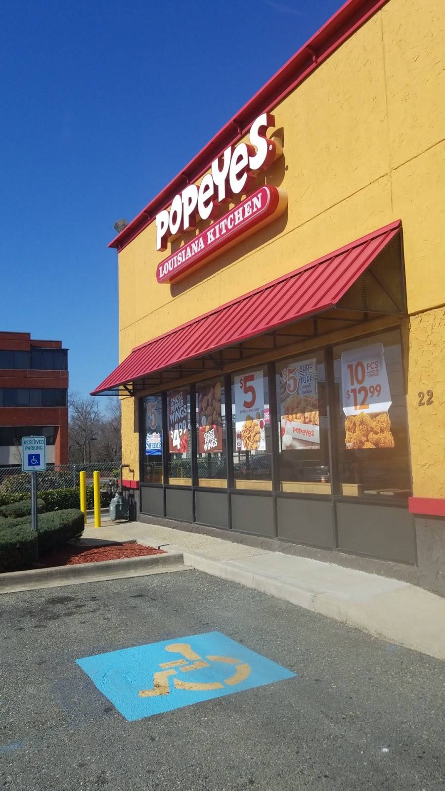 Popeyes Louisiana Kitchen | restaurant | 22 Defense St, Annapolis, MD 21401, USA | 4102242810 OR +1 410-224-2810