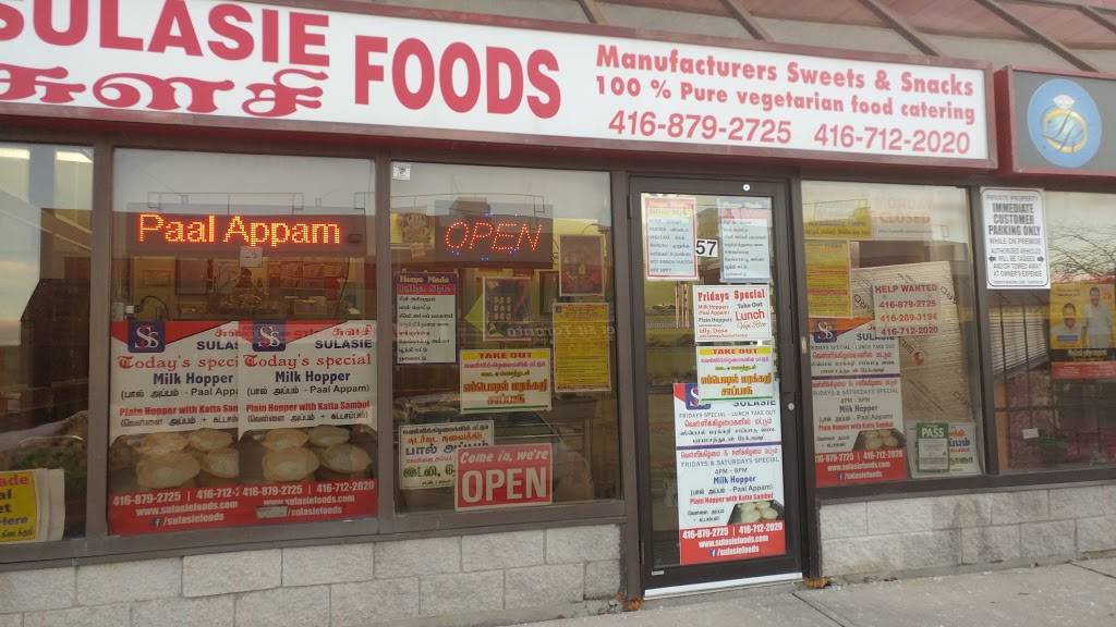 Sulasie Foods | restaurant | 3011 Markham Rd Unit 57, Scarborough, ON M1X 1L7, Canada | 4168792725 OR +1 416-879-2725