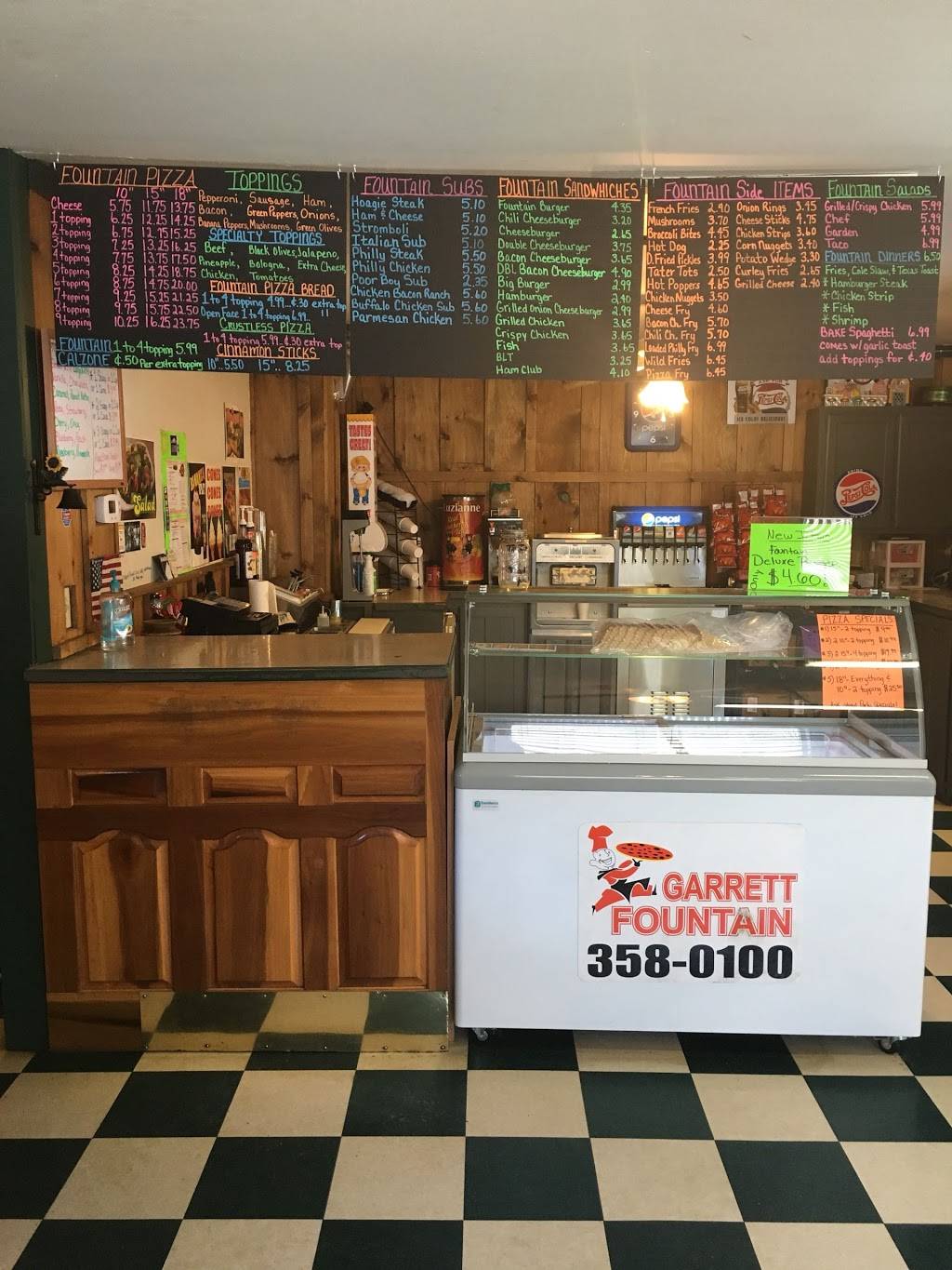 Garrett Fountain (Garrett) | restaurant | 6241 Ky Rt 550, Garrett, KY 41630, USA | 6063580100 OR +1 606-358-0100