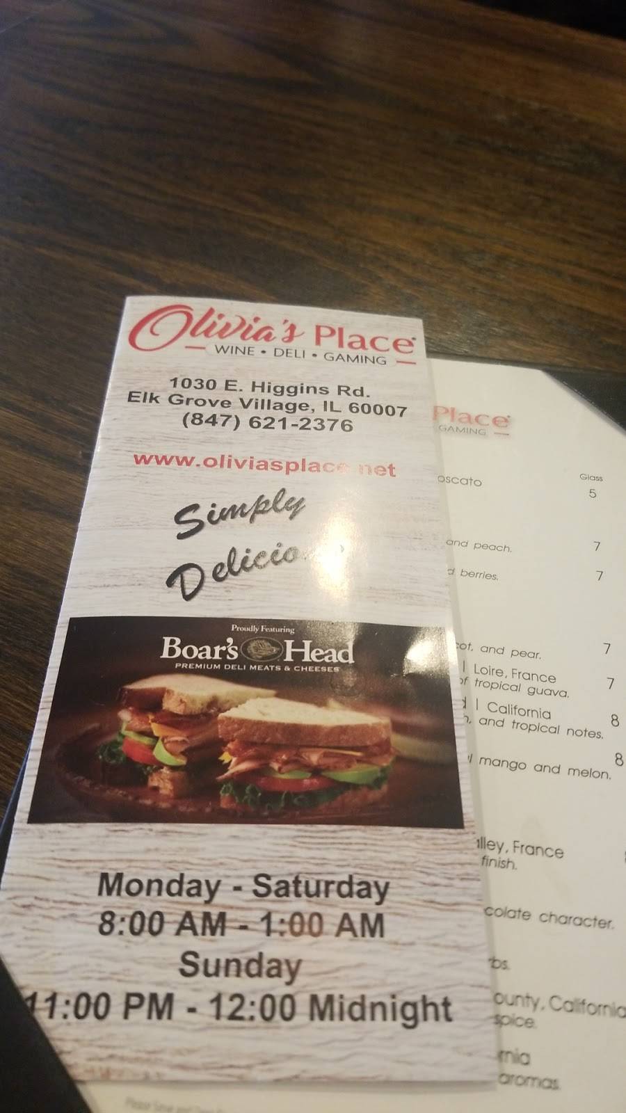 Olivias Place | restaurant | 1030 E Higgins Rd, Elk Grove Village, IL 60007, USA | 8476212376 OR +1 847-621-2376