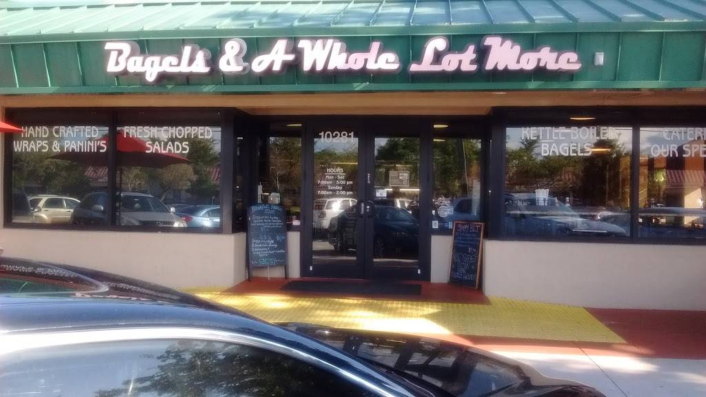 Bagels & A Whole Lot More | bakery | 10281 W Sample Rd, Coral Springs, FL 33065, USA | 9545758130 OR +1 954-575-8130