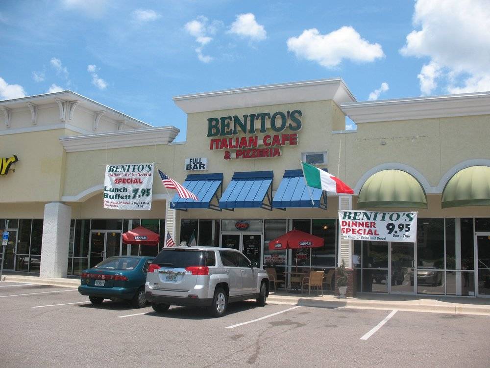 Benitos Italian Cafe and Pizzeria | restaurant | 9475 Philips Hwy, Jacksonville, FL 32256, USA | 9045380222 OR +1 904-538-0222