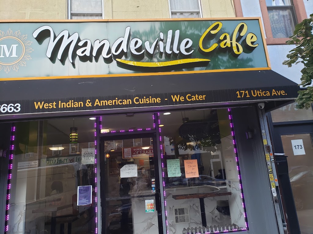 Mandeville Cafe | restaurant | 171 Utica Ave, Brooklyn, NY 11213, USA | 7188726663 OR +1 718-872-6663