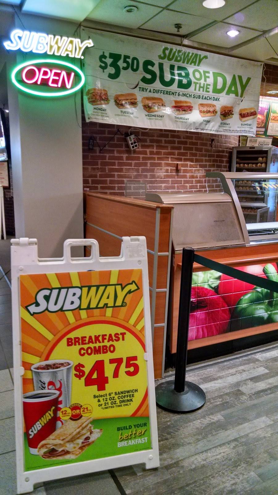 Subway Restaurants | restaurant | path between gym and food Ct, New Brunswick, NJ 08901, USA | 7322961122 OR +1 732-296-1122