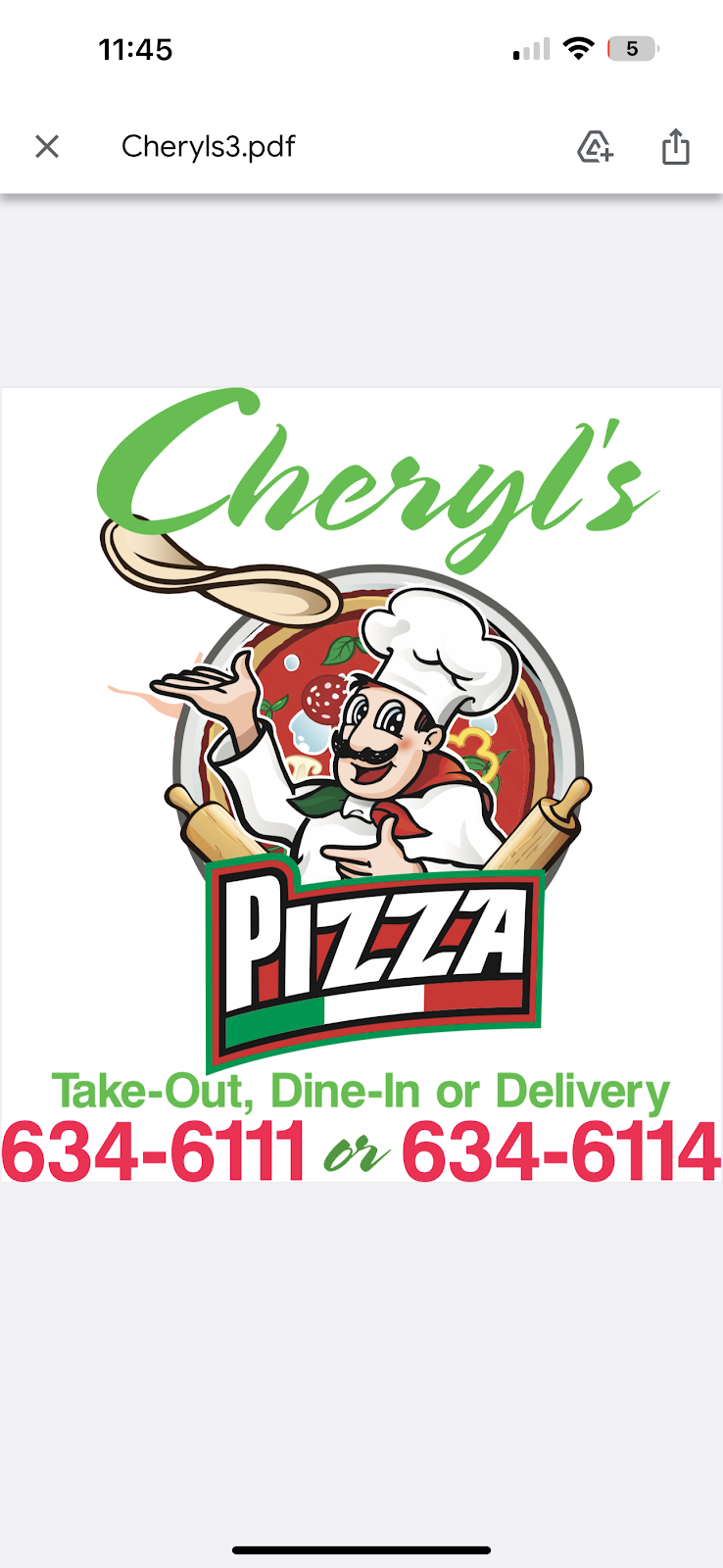 Cheryl’s Pizza | restaurant | 50 Main St, Norridgewock, ME 04957, USA | 2076346111 OR +1 207-634-6111
