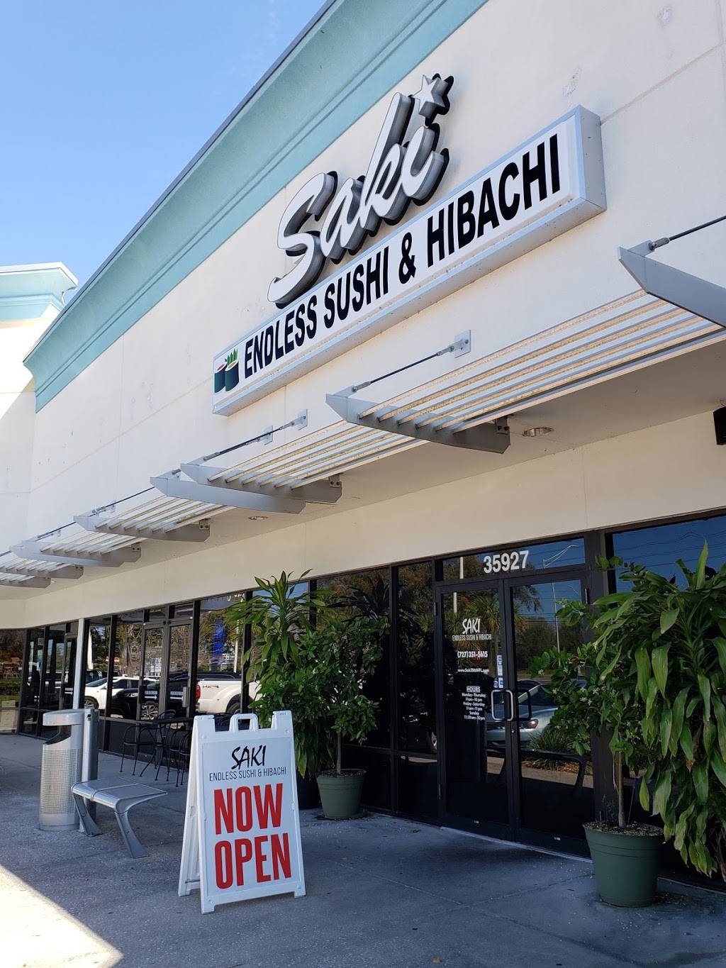 Saki Endless Sushi & Hibachi | restaurant | 1523, 35927 US Hwy 19 N, Palm Harbor, FL 34684, USA | 7273515615 OR +1 727-351-5615