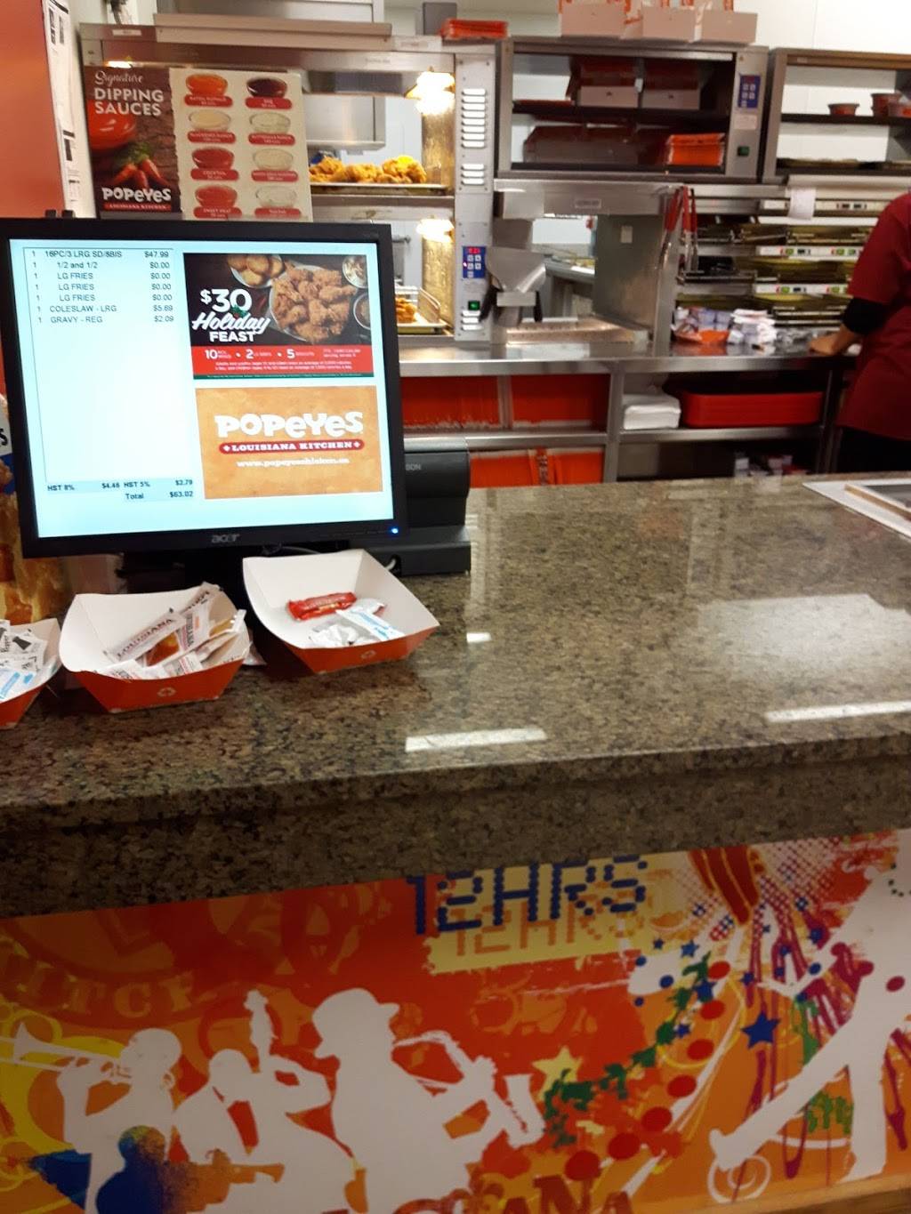 Popeyes Louisana Kitchen | restaurant | 484 Holland St W, Bradford, ON L3Z 0A2, Canada | 9057753028 OR +1 905-775-3028