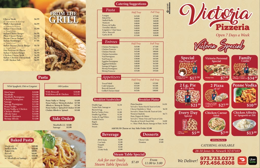 Victoria Pizza | restaurant | 48 Jones St Ste. C, Newark, NJ 07103, USA | 9737330273 OR +1 973-733-0273
