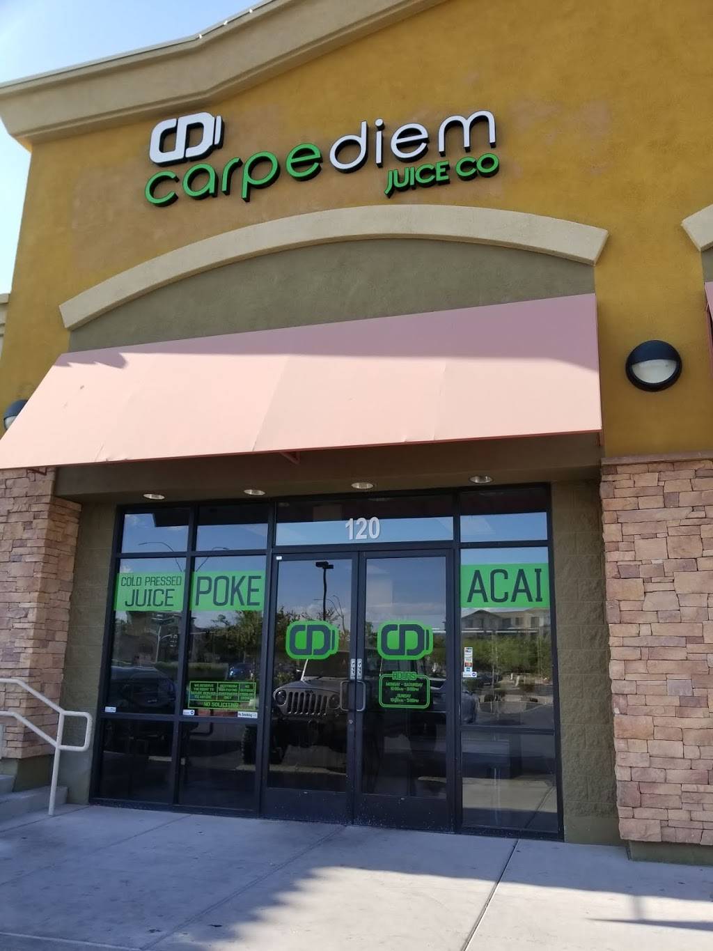 Carpe Diem Juice Co. | restaurant | 8180 Blue Diamond Rd #120, Las Vegas, NV 89178, USA | 7027500488 OR +1 702-750-0488