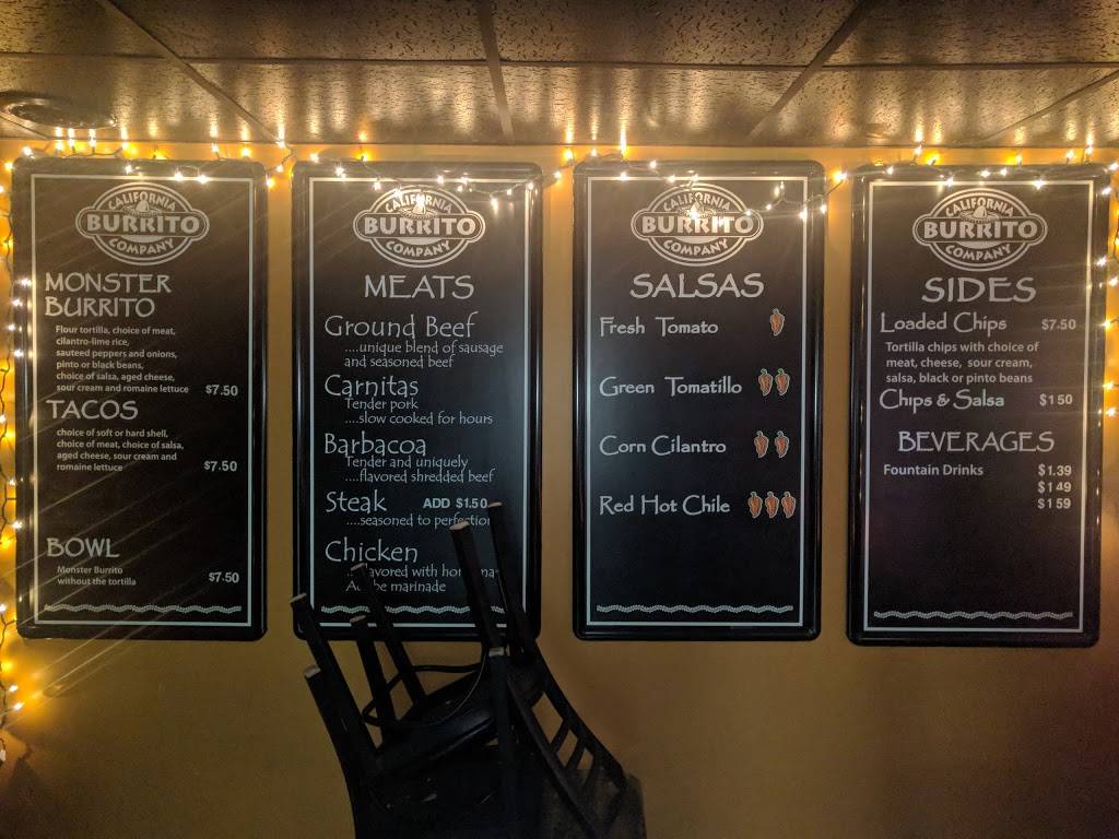 California Burrito Company | restaurant | 1775 Bellefontaine St, Wapakoneta, OH 45895, USA | 4197382550 OR +1 419-738-2550