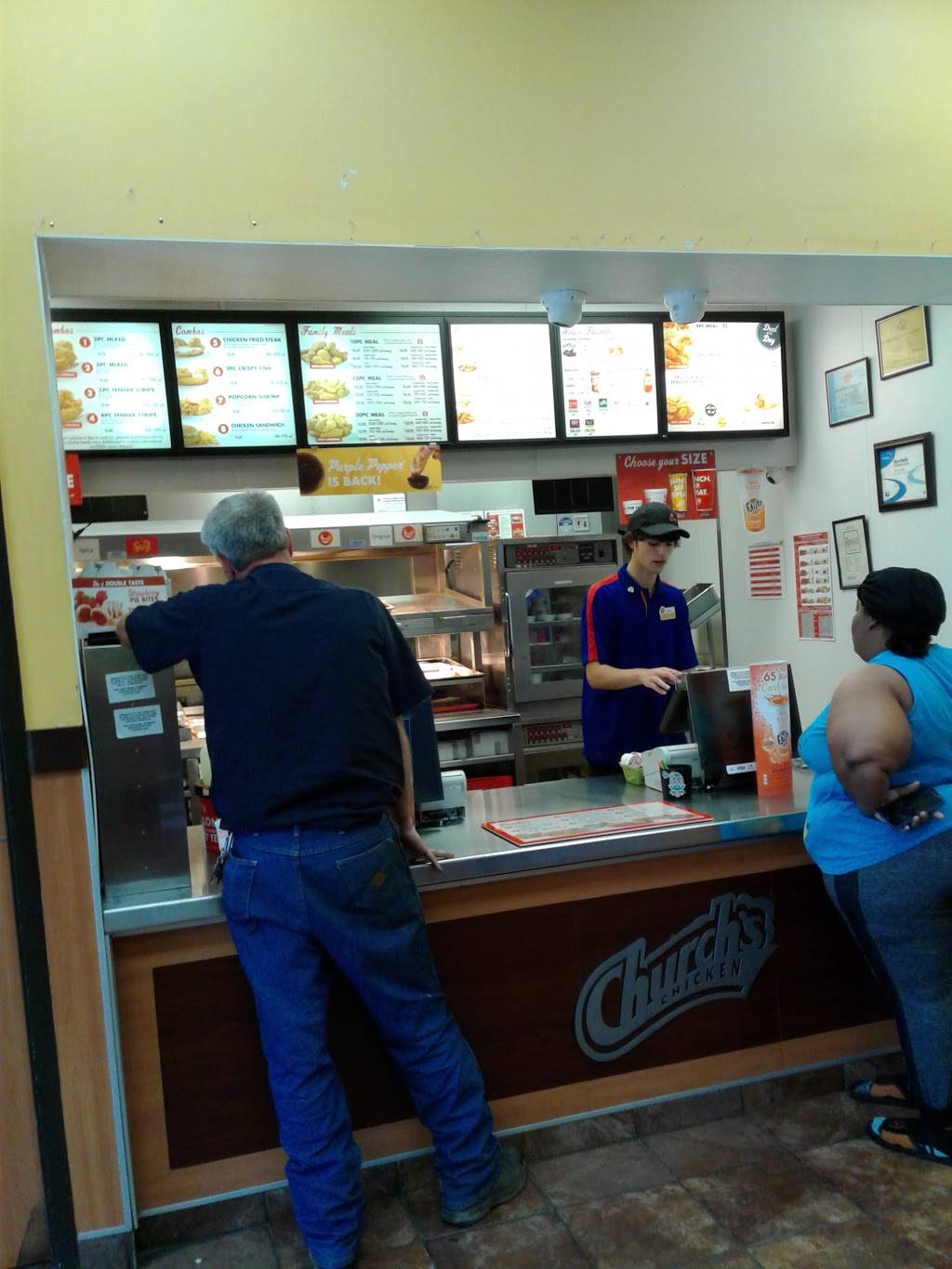 Churchs Chicken | restaurant | 1700 Dalrock Rd, Rowlett, TX 75088, USA | 9723038946 OR +1 972-303-8946