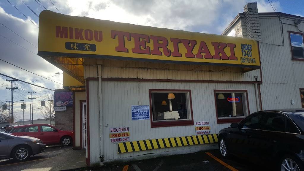 Mikou Teriyaki | restaurant | 6519 4th Ave S, Seattle, WA 98108, USA | 2067636000 OR +1 206-763-6000