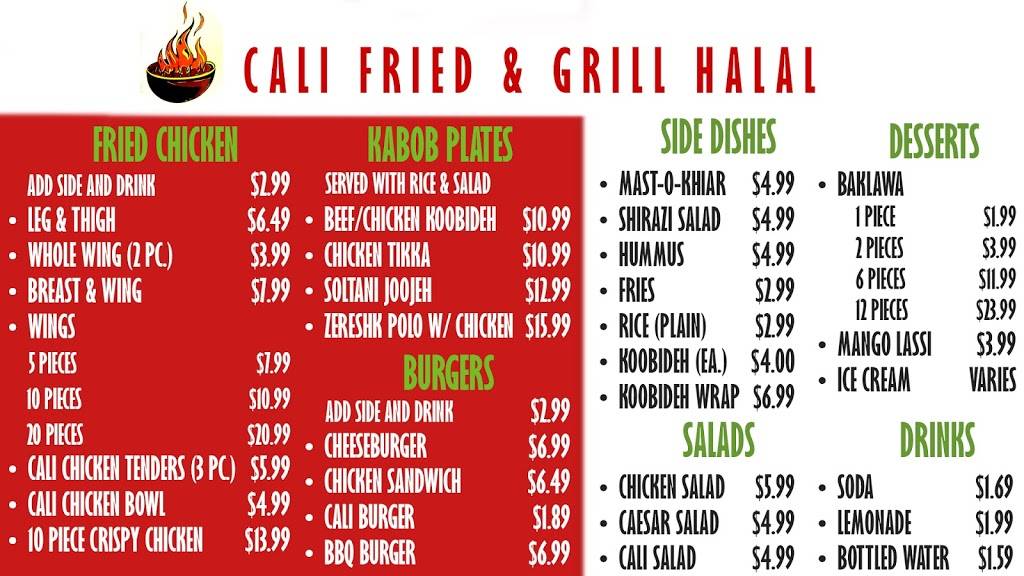 Cali Fried & Grill Halal | restaurant | 18501 Victory Blvd, Reseda, CA 91335, USA | 8185785500 OR +1 818-578-5500