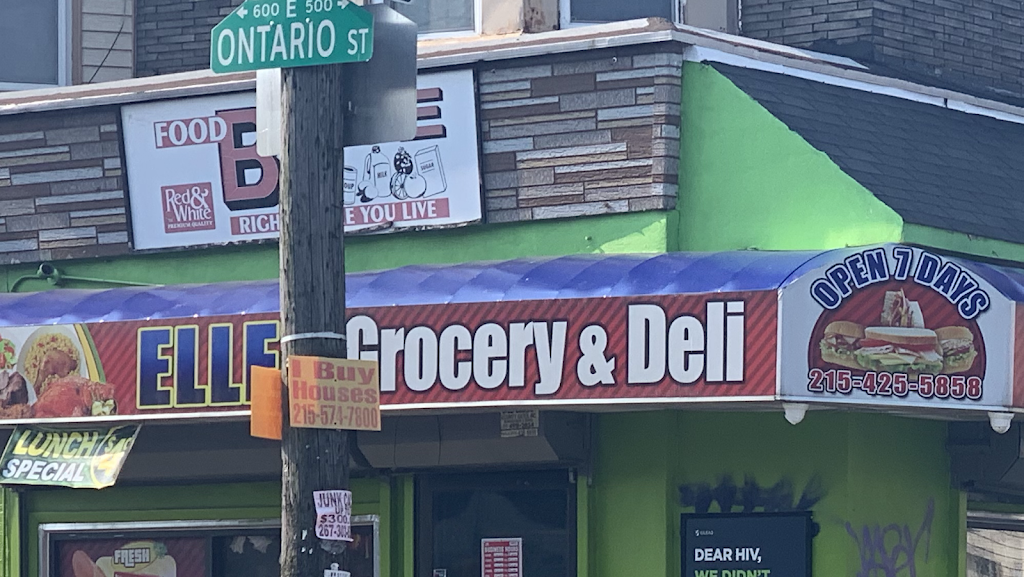 Ellen Grocery And Deli | restaurant | 600 E Ontario St, Philadelphia, PA 19134, USA | 2154255858 OR +1 215-425-5858