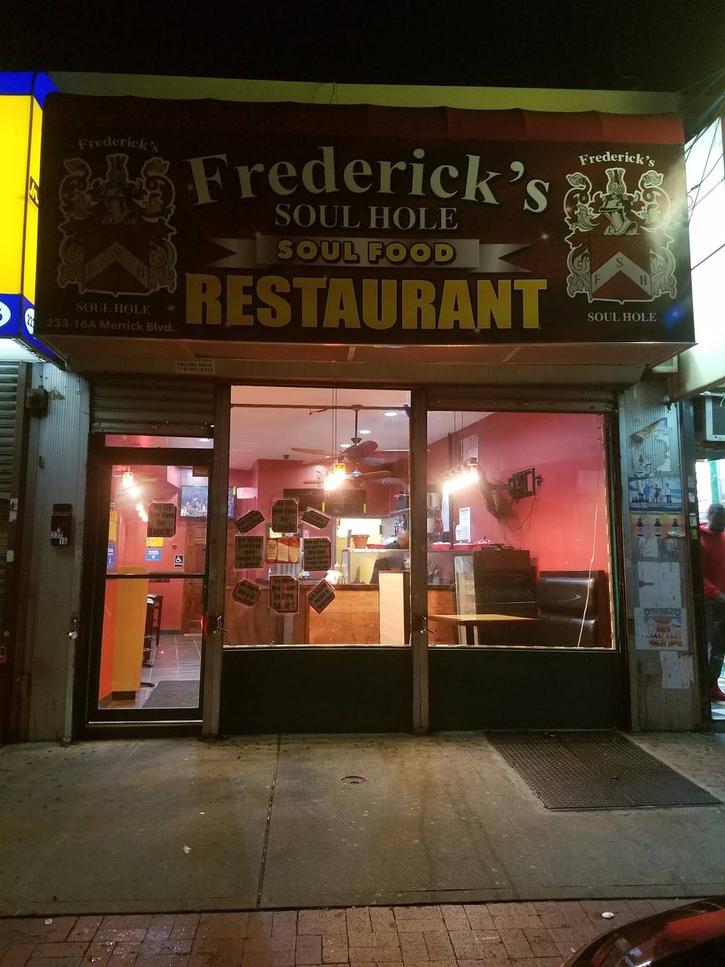Fredericks Soul Hole | restaurant | 233-16A Merrick Blvd, Rosedale, NY 11422, USA | 9293563073 OR +1 929-356-3073