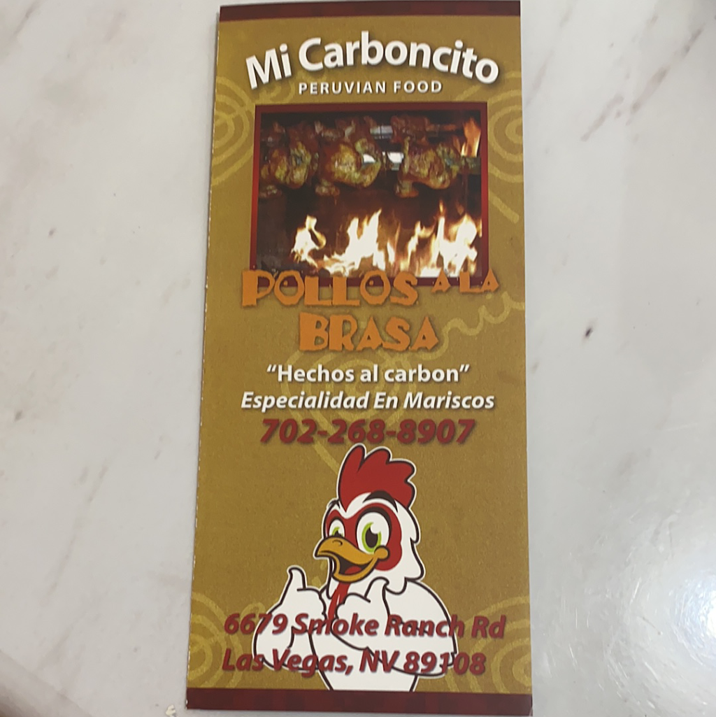 Mi Carboncito Peruvian Food | restaurant | 6679 Smoke Ranch Rd, Las Vegas, NV 89108, USA | 7022688907 OR +1 702-268-8907