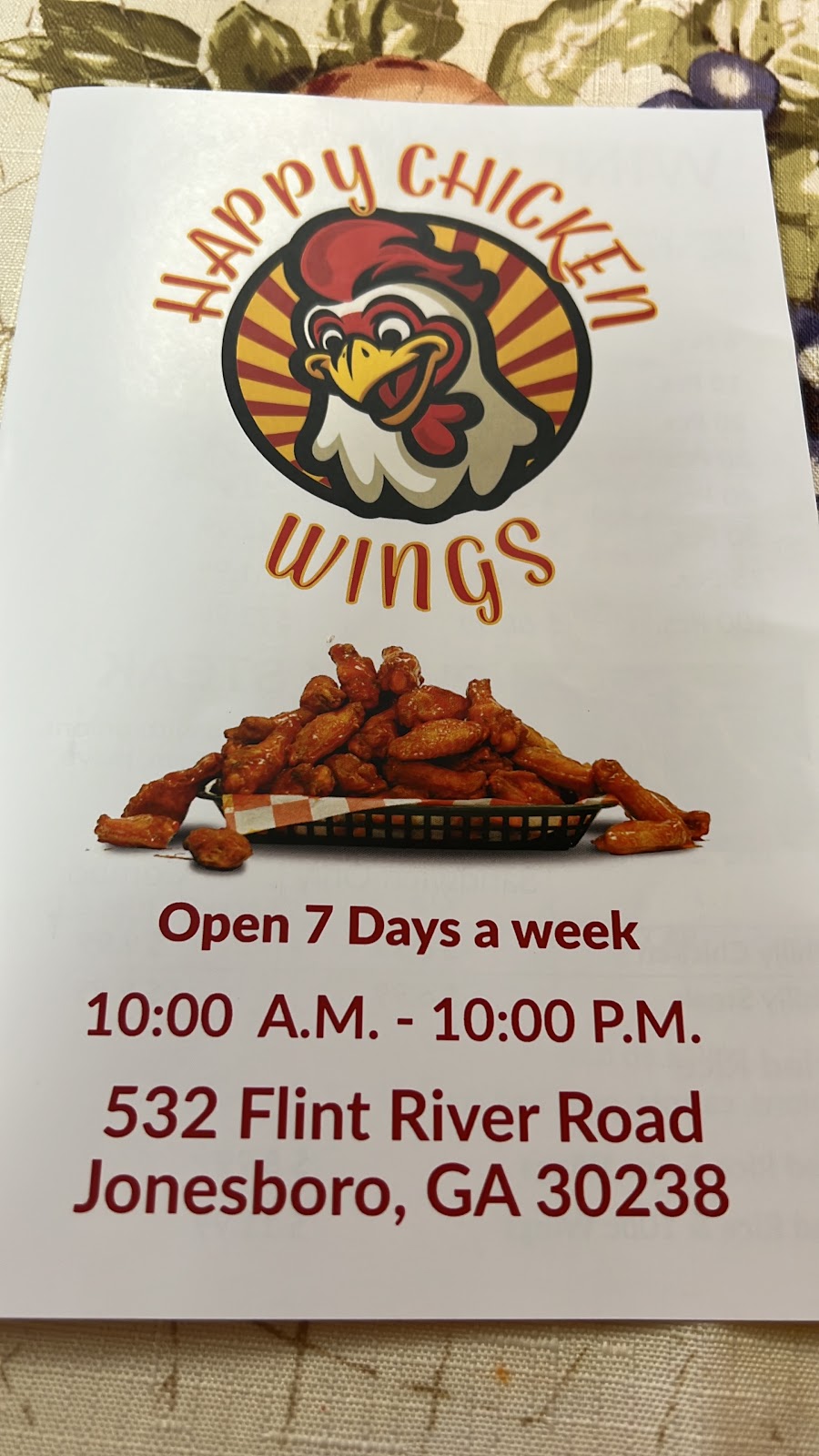 Happy Chicken Wings | restaurant | Flint River Rd &, Roberts Rd, GA 30238, USA | 7707031497 OR +1 770-703-1497