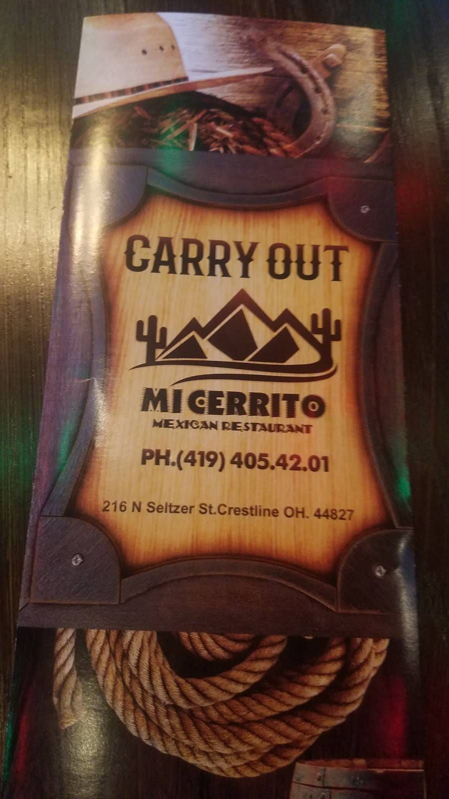 MI CERRITO | restaurant | 216 N Seltzer St, Crestline, OH 44827, USA | 4194054201 OR +1 419-405-4201