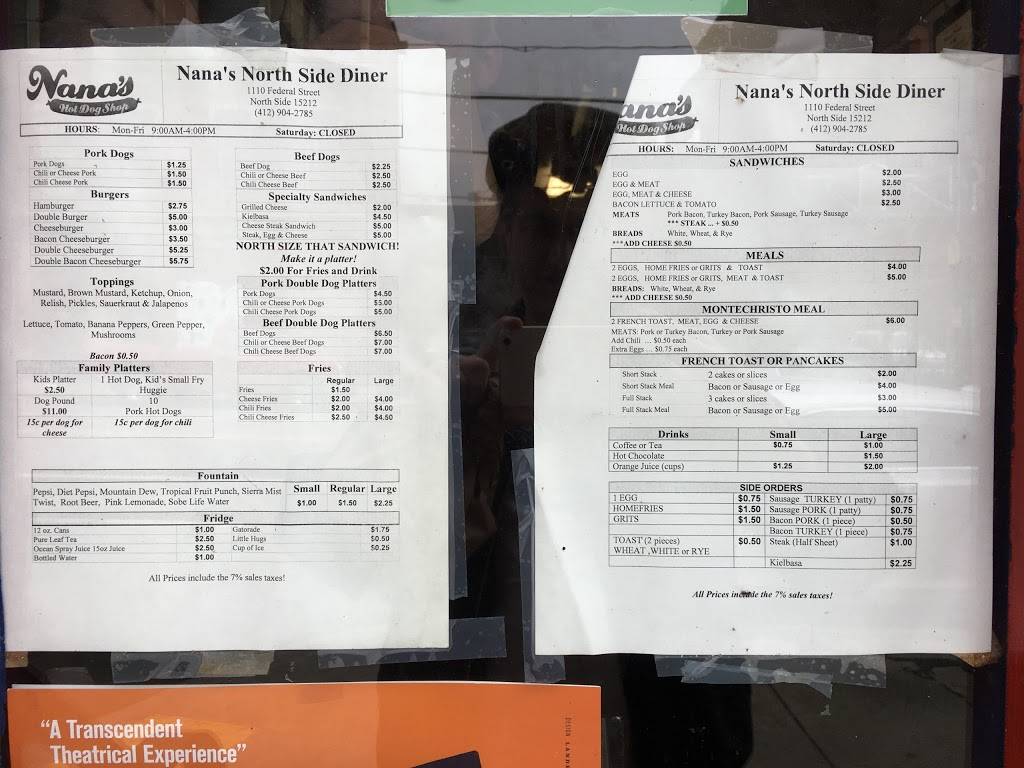Nanas New York Hot Dogs | restaurant | 1110 Federal St, Pittsburgh, PA 15212, USA | 4129042785 OR +1 412-904-2785