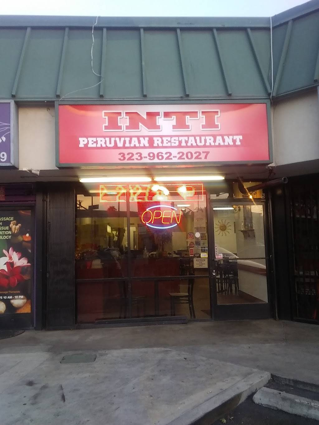 Inti Restaurant | restaurant | 5870 Melrose Ave, Los Angeles, CA 90038, USA | 3239622027 OR +1 323-962-2027