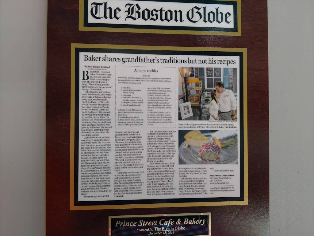 Prince Street Cafe & Bakery | cafe | 36 North Rd, Bedford, MA 01730, USA | 7812750095 OR +1 781-275-0095