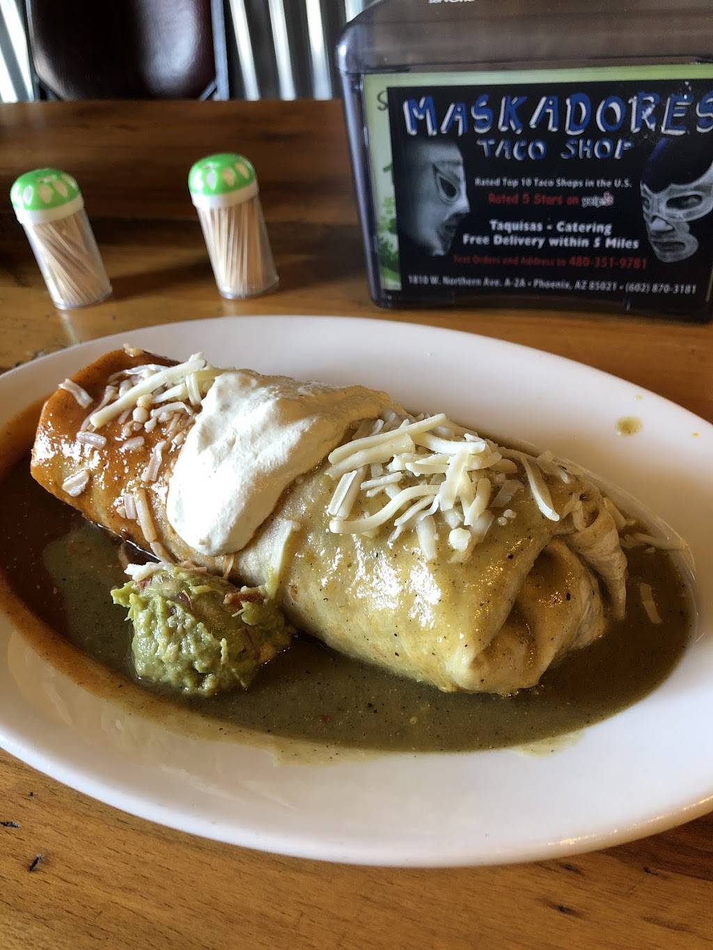 Maskadores Taco Shop | restaurant | 1810 W Northern Ave, Phoenix, AZ 85021, USA | 6028703181 OR +1 602-870-3181