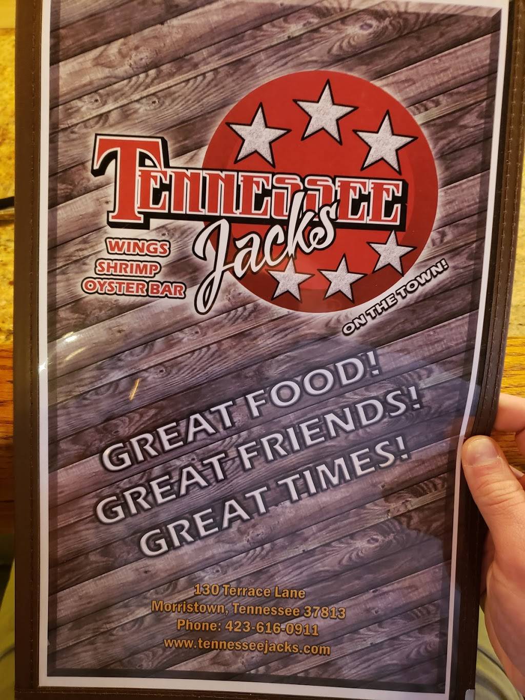 Tennessee Jack`s On the Town | restaurant | 130 Terrace Ln Ste 6, Morristown, TN 37813, USA | 4236160911 OR +1 423-616-0911